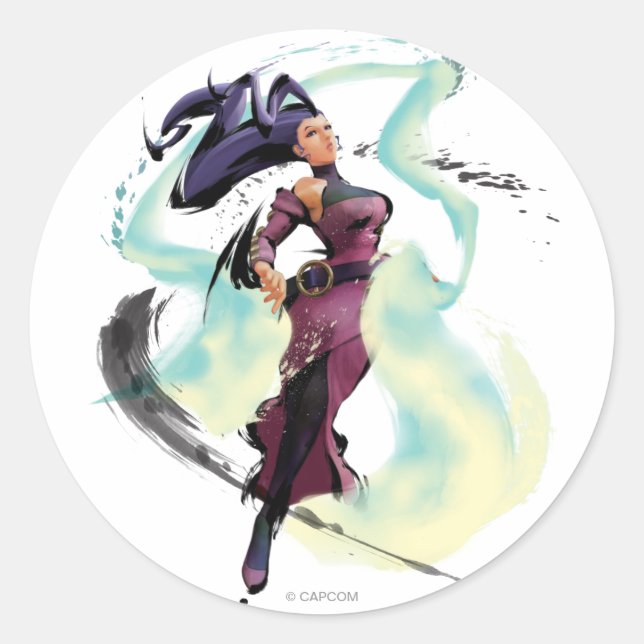 Rose Jump Classic Round Sticker (Front)