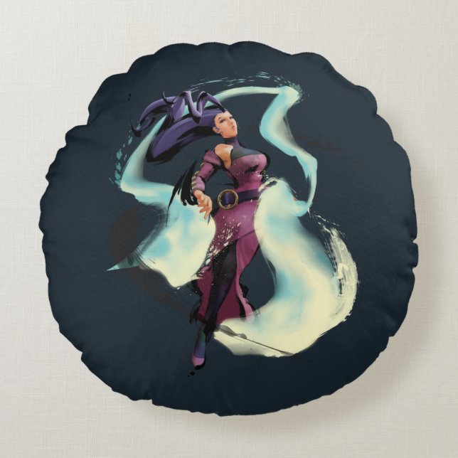 Rose Jump Round Pillow (Front)