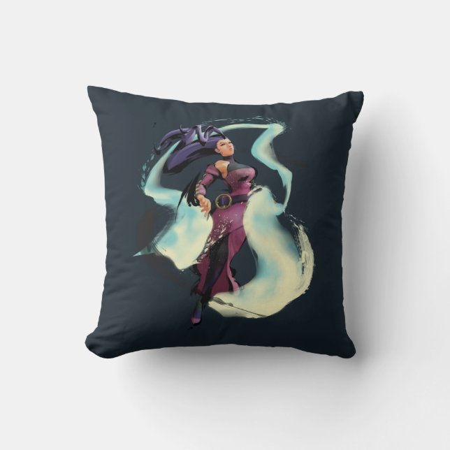 Rose Jump Throw Pillow (Front)