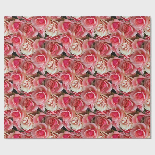 Rose Juxtapose Wrapping Paper (Flat)