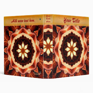 Rose Kaleidoscope Customizable Art Binder