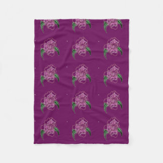 Rose lady petal fleece blanket