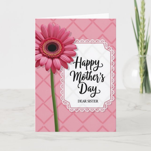 Rose Lattice Mothers Day Card (Front)