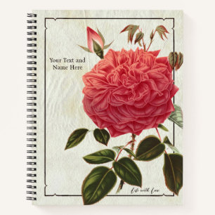 Rose Life with Love Notebook - Floral Charm!