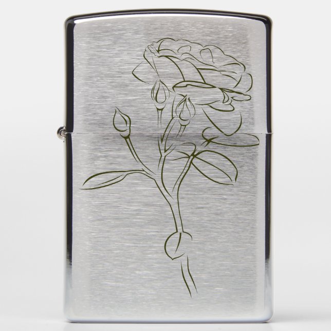 Rose like Tribal... Zippo Lighter (Front)