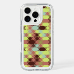 rose, lime, yellow and coffee bean geometric iPhone 16 pro case