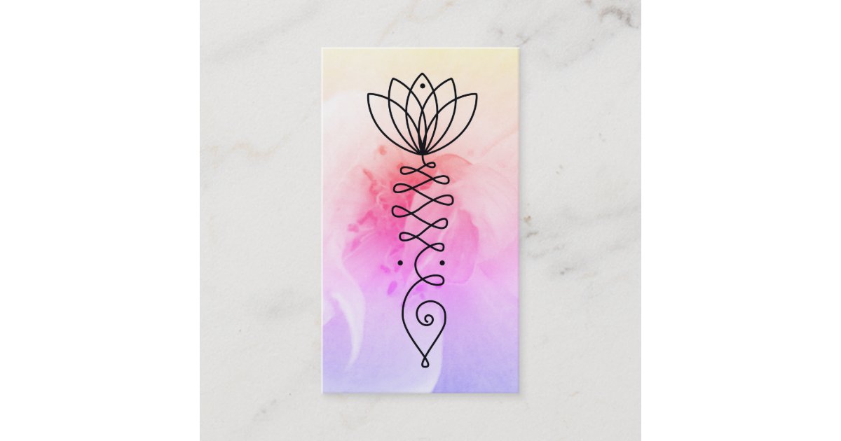 Rose Lotus Heart Nirvana Massage Reiki Yoga Business Card Zazzle Com