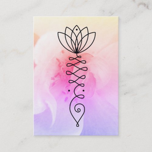 ** Rose Lotus Heart  Nirvana Massage Yoga Reiki Business Card
