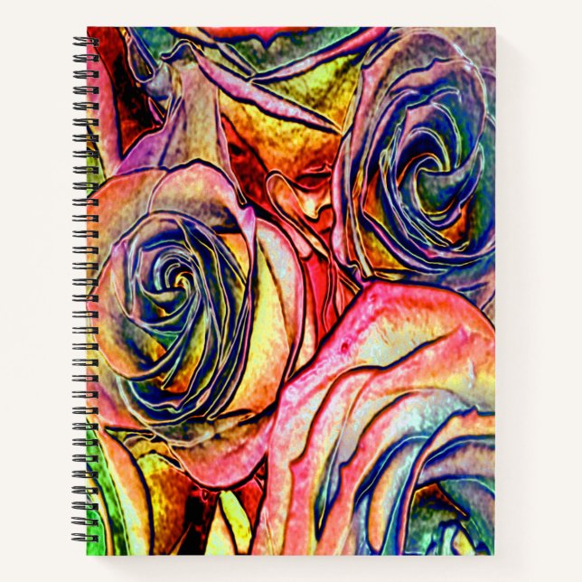 Rose Love #4477 -  Notebook (Front)