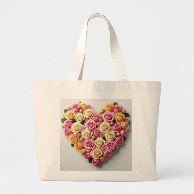 Rose Love Bridal Party Tote Bag (Front)