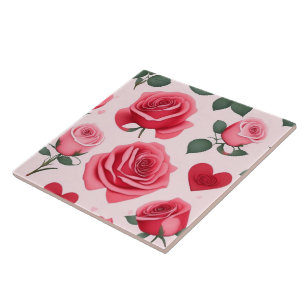 Rose Love Modern Vintage Collection Ceramic Tile