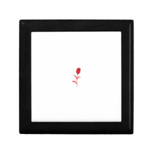 Rose Madder, Lava Red, floral Design Gift Box