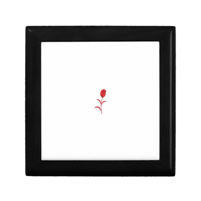 Rose Madder, Lava Red, floral Design Gift Box (Front)