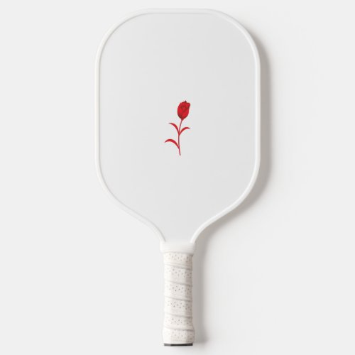 Rose Madder Lava Red floral Design Pickleball Paddle