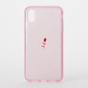 Rose Madder, Lava Red, floral Design Speck iPhone XS Max Case