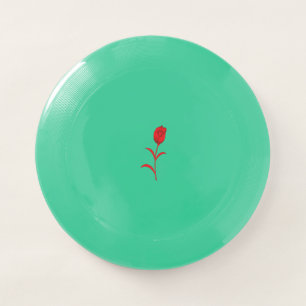 Rose Madder, Lava Red, floral Design Wham-O Frisbee