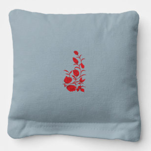 Rose Madder, Thunderbird floral design Cornhole Bags