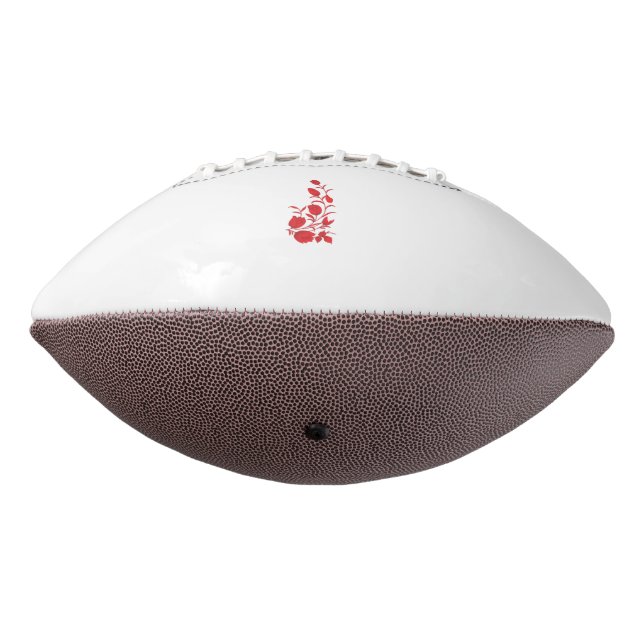 Rose Madder, Thunderbird floral design Football (Rotated 270)