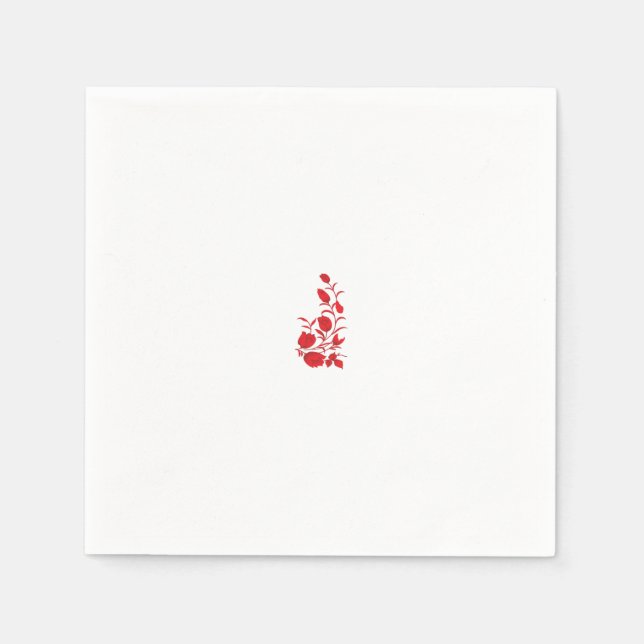 Rose Madder, Thunderbird floral design Napkins (Front)