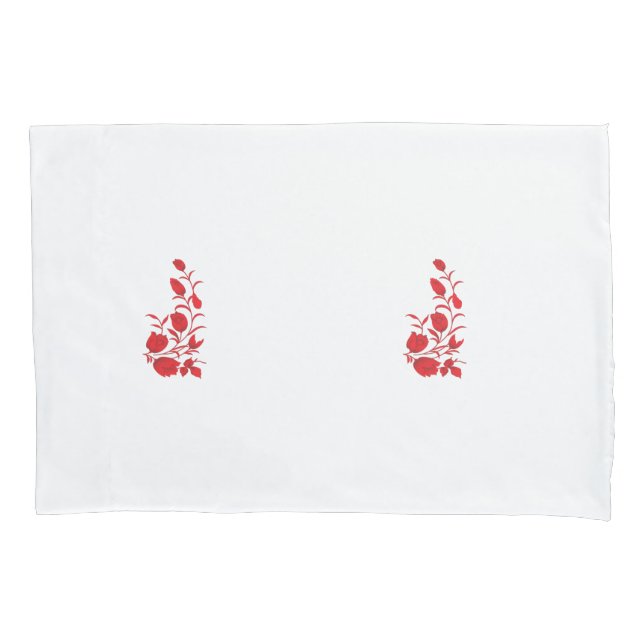 Rose Madder, Thunderbird floral design Pillow Case (Front)