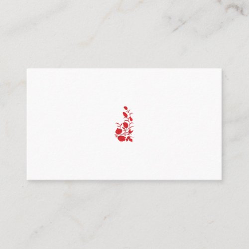 Rose Madder Thunderbird floral design Place Card