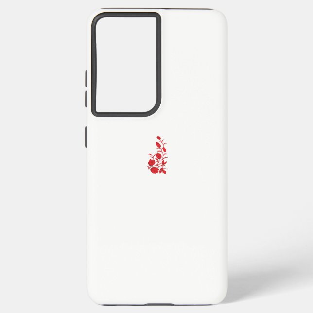 Rose Madder, Thunderbird floral design Samsung Galaxy Case (Back)