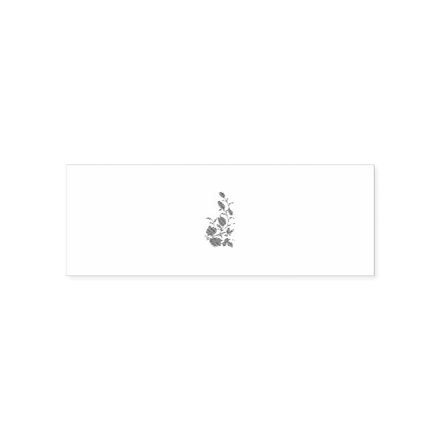 Rose Madder, Thunderbird floral design Self-inking Stamp (Design)