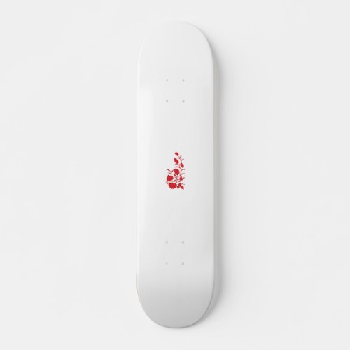 Rose Madder Thunderbird floral design Skateboard