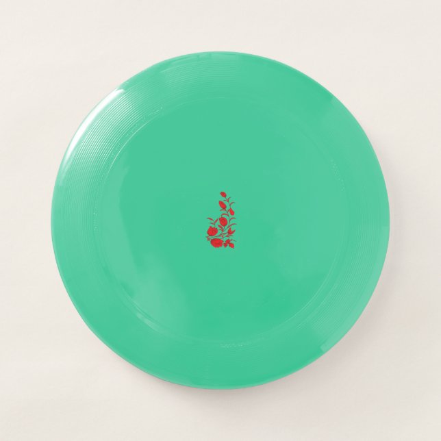 Rose Madder, Thunderbird floral design Wham-O Frisbee (Front)