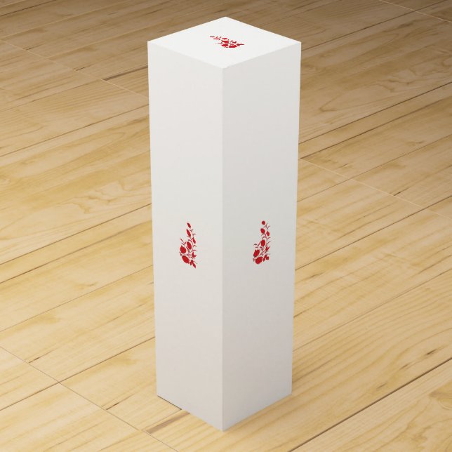Rose Madder, Thunderbird floral design Wine Box (Front)