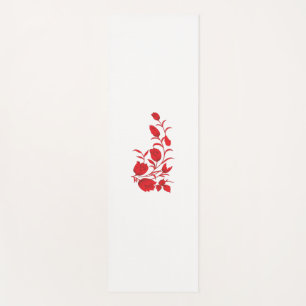 Rose Madder, Thunderbird floral design Yoga Mat
