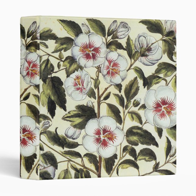 Rose Mallow 3 Ring Binder (Front/Spine)