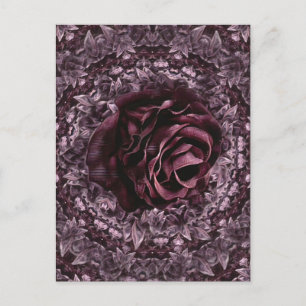 Rose Mandala Announcement Postcard