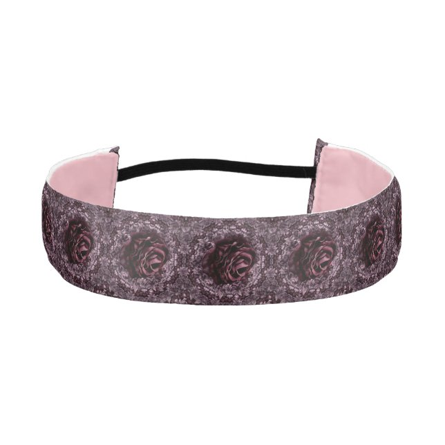 Rose Mandala  Athletic Headband (Front)