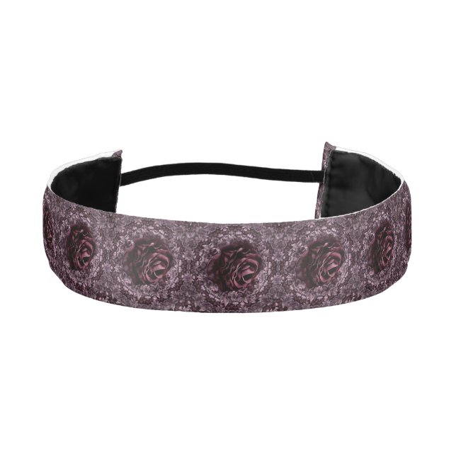 Rose Mandala  Athletic Headband (Front)