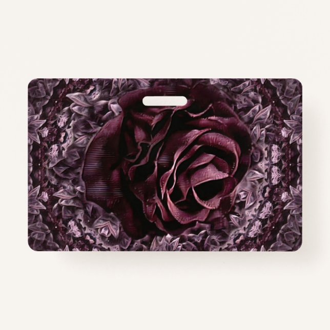 Rose Mandala  Badge (Front)