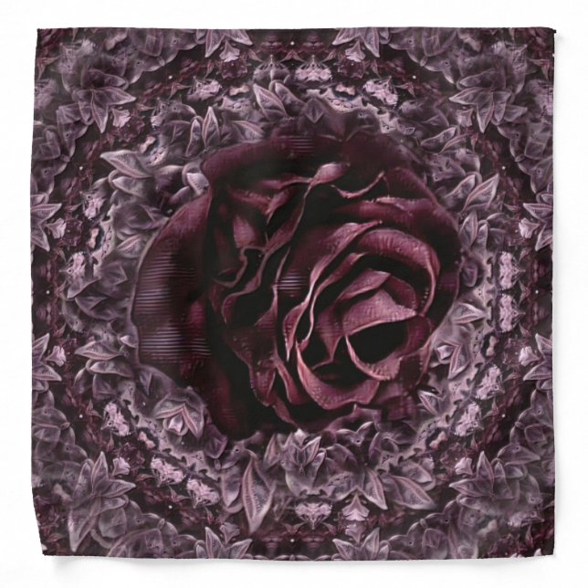 Rose Mandala  Bandana (Front)