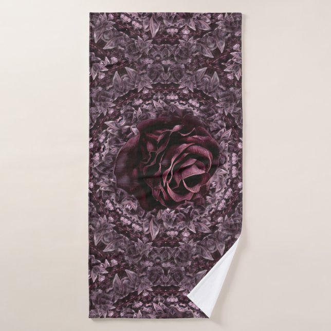 Rose Mandala  Bath Towel Set (Bath Towel)