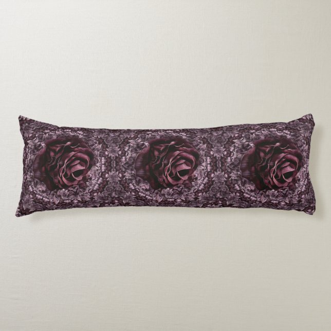 Rose Mandala  Body Pillow (Front)