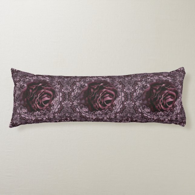 Rose Mandala  Body Pillow (Front)
