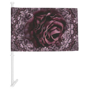 Rose Mandala  Car Flag
