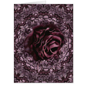 Rose Mandala Card