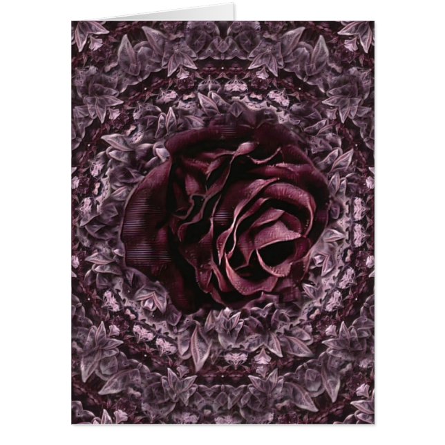 Rose Mandala  Card (Front)