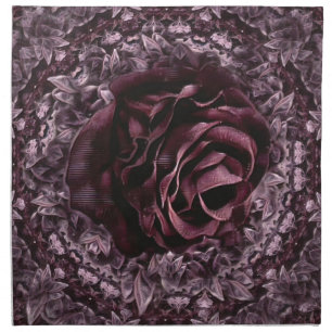 Rose Mandala Cloth Napkin