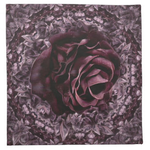 Rose Mandala  Cloth Napkin