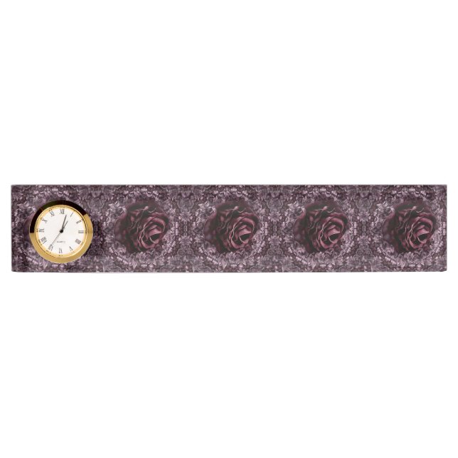 Rose Mandala  Desk Name Plate (Front)
