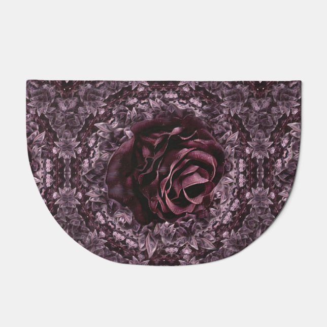 Rose Mandala  Doormat (Front)