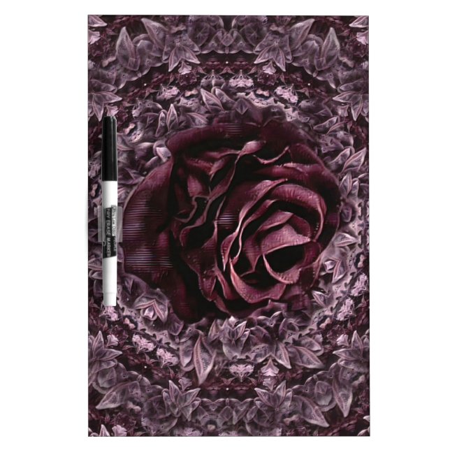 Rose Mandala  Dry Erase Board (Front)