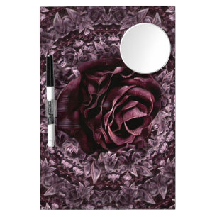 Rose Mandala  Dry Erase Board With Mirror