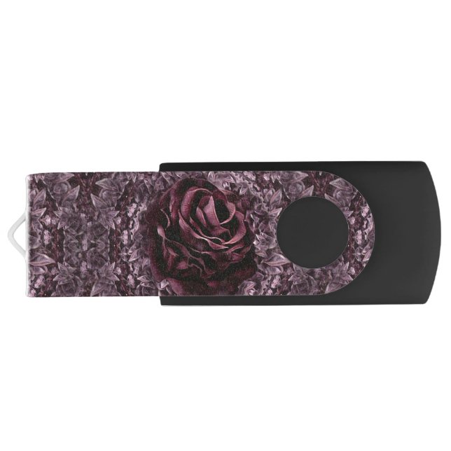 Rose Mandala  Flash Drive (Back)